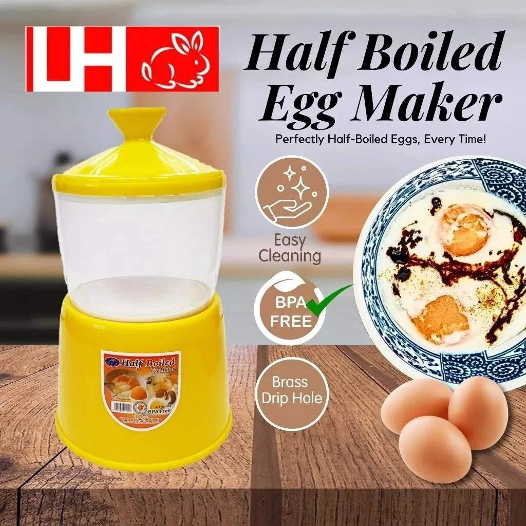 Half Boiled Egg Maker Original Made in Malaysia Yellow Color Free Shipping
