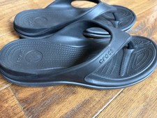 NWT Crocs Baya II Flip Flops Black Leisure Sandals Classic Comfortable M 10/W 12