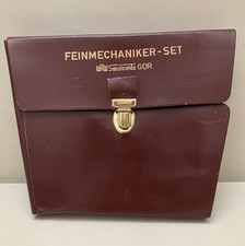 WMW Smalcalda GDR DDR Feinmecheaniker- Set Tasche Kunstleder OHNE Werkzeug