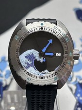 42mm Kanagawa Diver Watch. Sapphire Crystal TMI Japan NH35 Movement- WAKEUSAMODS