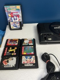 SEGA Genesis Console High Definition, Bundle +  7  Games  Working  TESTED 