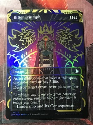 MTG Bitter Triumph FOIL Secrets of Strixhaven Mystical Archives SOA 0026 NM