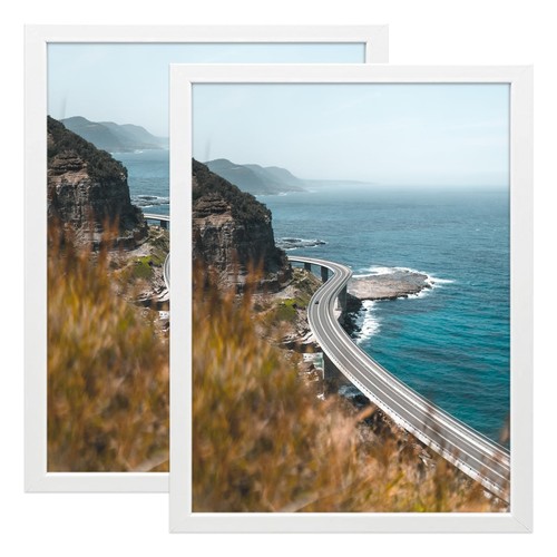 Wood Frames 18X24, White Picture Frame 18 x 24 inch, 2 Pack Poster Frames 18 ...