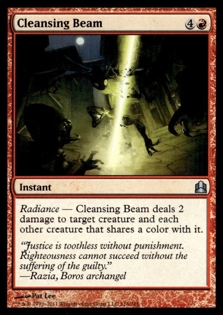 2011 Commander 2011 Cleansing Beam Commander/Uncommon #116