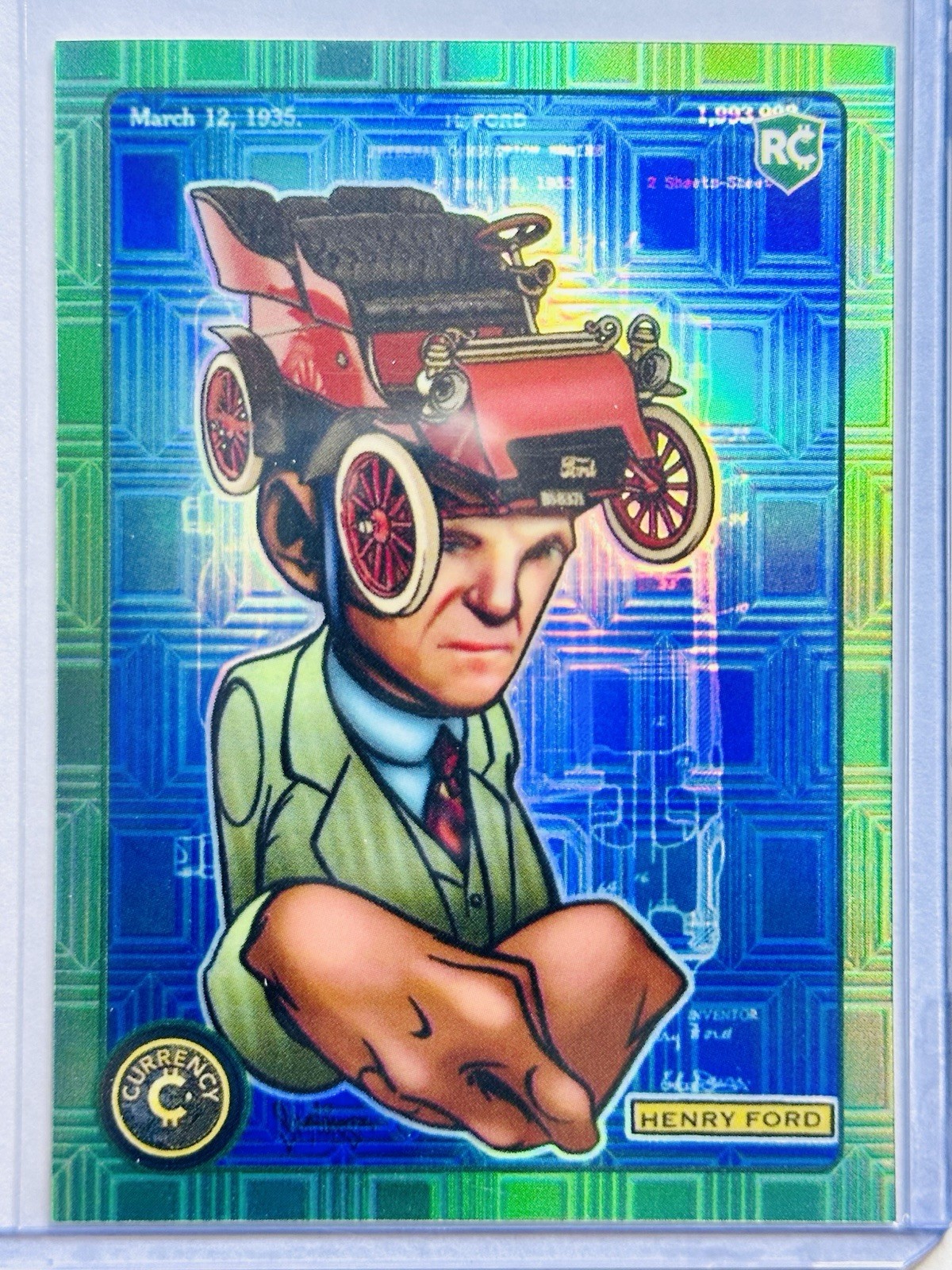HENRY FORD  #93  2025 Cardsmiths Currency Series 5 EMERALD Gemstone # 92/99
