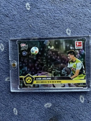 Aaron Anselmino Rookie /10   Topps Now   First Goal for Borussia Dortmund  