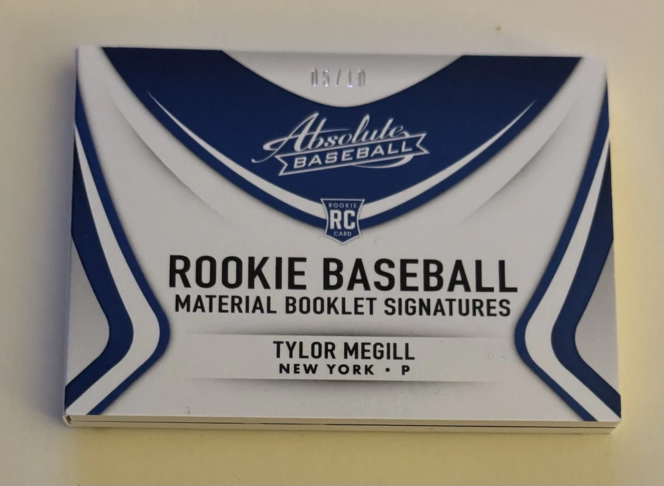 🔥⚾️TYLOR MEGILL 2022 Absolute Booklet Patch Auto /10 NY METS PHENOM! ⚾️🔥 - Image 2 of 3