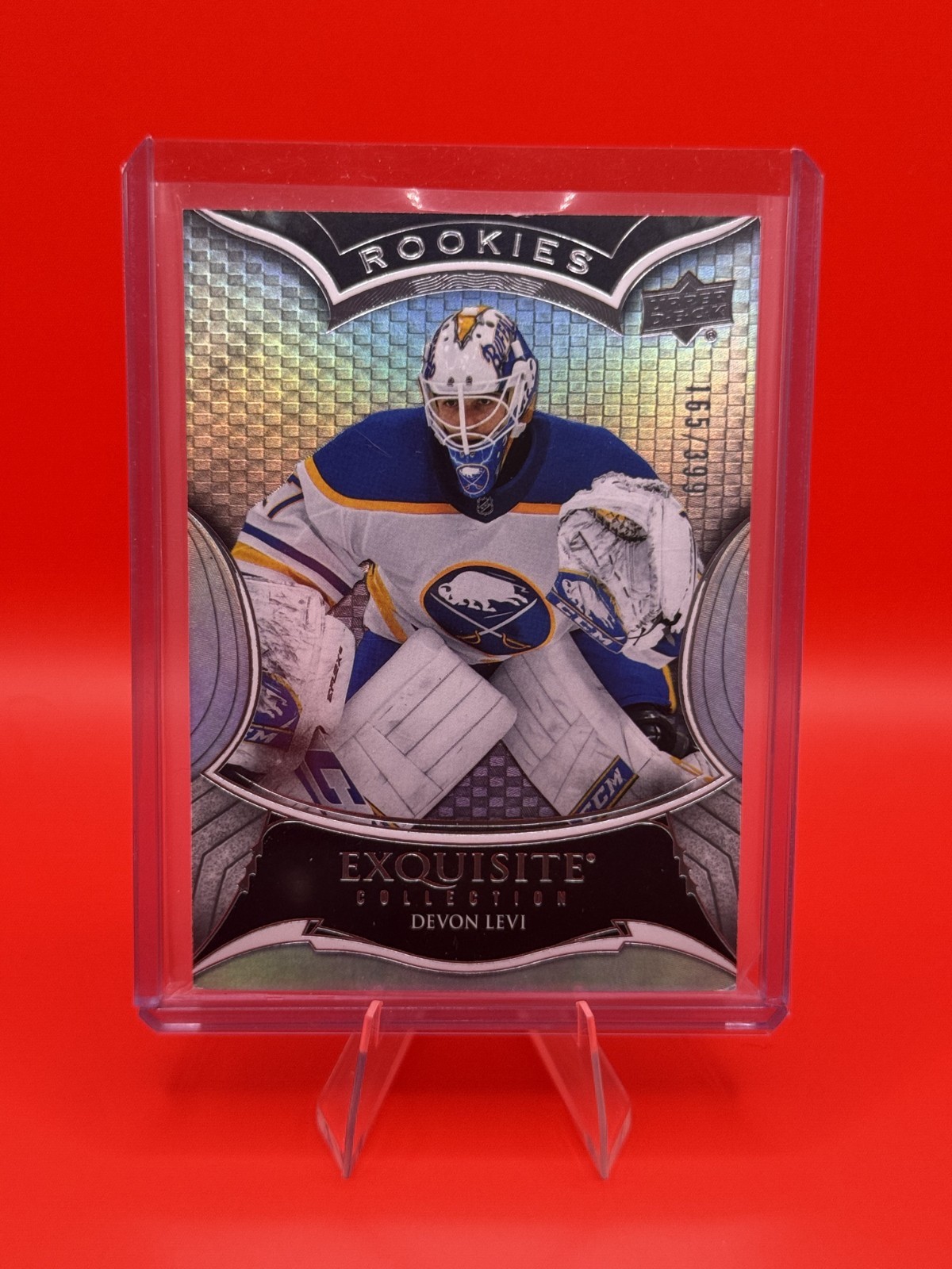 2023-24 Upper Deck Black Diamond - Exquisite Rookies Devon Levi #R-DL /399 (RC)