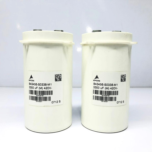 PACK OF 2 EPCOS B43456-S0338-M1 ALUMINIUM ELECTROLYTIC CAPACITOR 3300uF (M) 420v