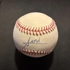 Amed Rosario Autographed Baseball Sweet Spot Major League Baseball New York Mets