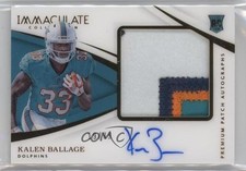 2018 Panini Immaculate Premium Rookie 19/99 Kalen Ballage #PR-KB Patch Auto v9t