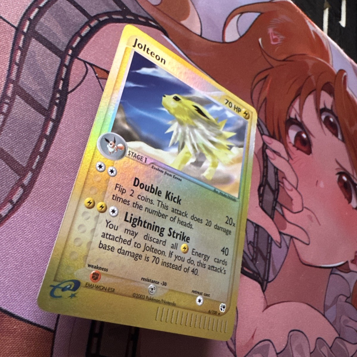 Pokemon Jolteon Holo Rare 6/100 2003 Sandstorm E-Reader 💫 | eBay