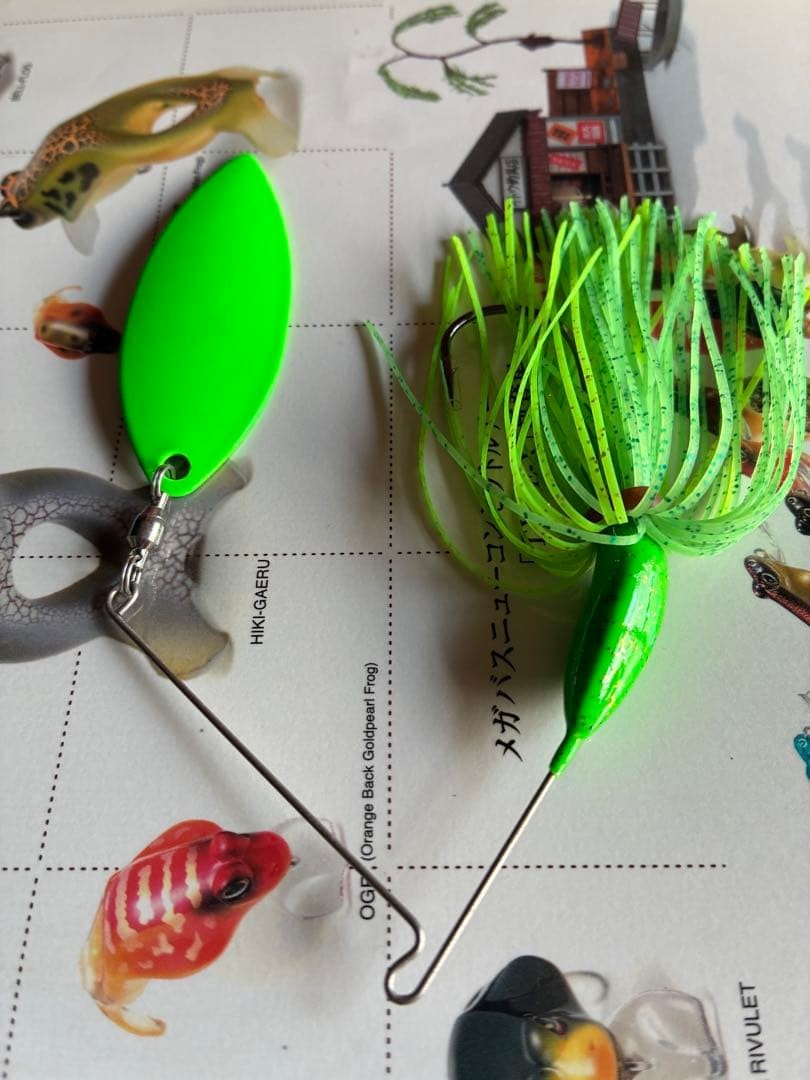 Megabass 1990s Campbell Original V Flat Spinnerbait MS002 Unused Opened - Image 2