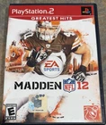 Madden NFL 12 PS2 Complete CIB PlayStation 2 Tested Working Clean Disc