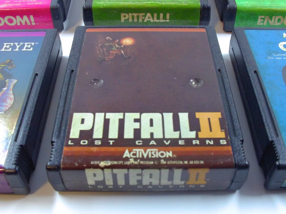 Lote de 8 carros Atari 2600 Activision Private Eye Pitfall II 2 Oink PROBADOS solamente Foto 3 de 4