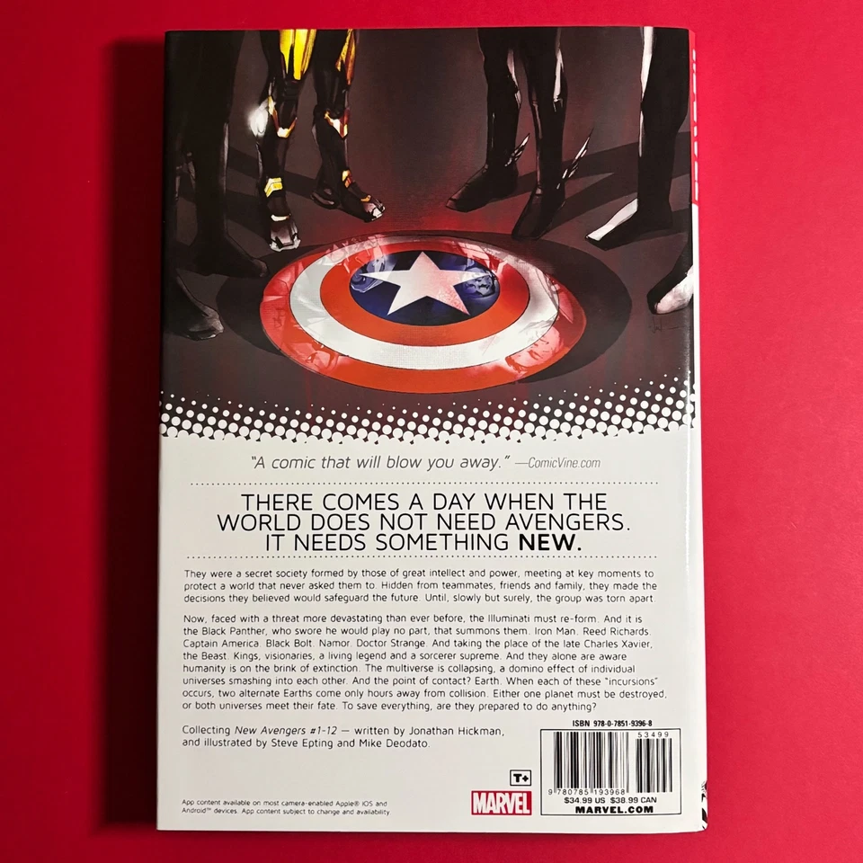 New Avengers Volume 1 by Jonathan Hickman Hardcover Marvel HC Illuminati 2015 - Image 2 of 3