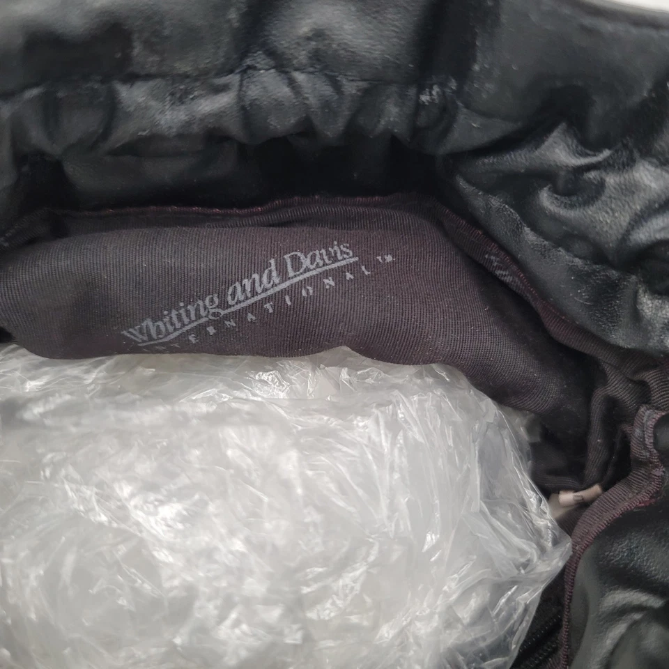 Bolso Shouder Whiting And Davis International Negro Cota de Malla y Cuero Foto 3 de 4