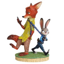 Disney Official Authentic Zootopia 10th Anniver Nick Wilde And Judy Hopps Figure