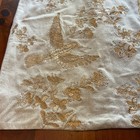 Pottery Barn Pillow Cover 20x20 Hummingbird Flower Gold — photo 4