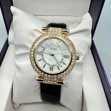Bob Mackie Womens Crystal Mounted Watch.
