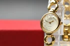 Vintage 1993 N MINT Seiko Tisse 1F20-1B20 Gold Quartz Womens Watch From JAPAN