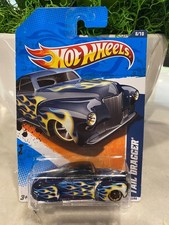 2011 Hot Wheels #98 Heat Fleet 8/10 TAIL DRAGGER Black w/Black MC5 Spokes
