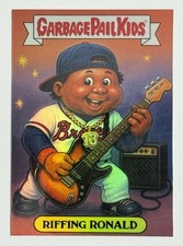 Garbage Pail Kids Ronald Acuna Jr. Atlanta Braves Spades Customs RIFFING RONALD