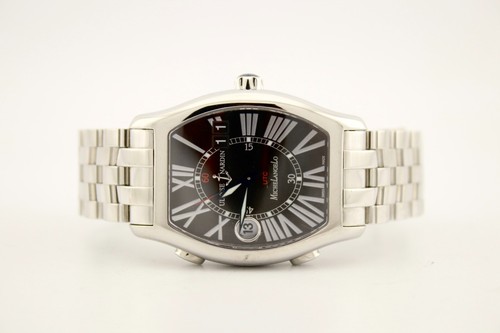 Ulysse Nardin Michelangelo UTC Dual Time Michelangelo Stainless Steel 38mm Watch - Picture 2 of 13