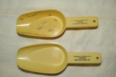 (2) 1960's SINCLAIR OIL : SCOOP SCOOPFULS  Seiler's Dealer Sturgeon Bay, Wisc EX