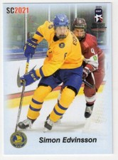 2020/21 SIMON EDVINSSON SC CARDS SC2021 BLUE WJC ROOKIE #04/15 TEAM SWEDEN  nc