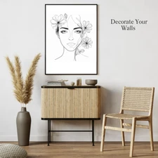Home Decor. Line Art. Printable Digital Wall Art.