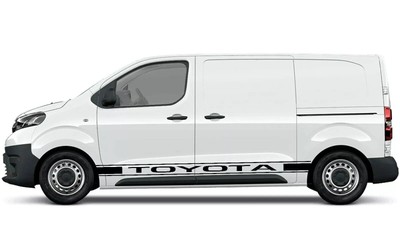 Fits Toyota Proace Side Stripes Graphics Both Sides Decals Any Colour