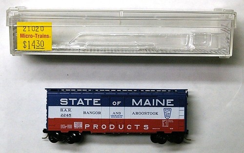 MTL Micro-Trains 21020 Bangor and Aroostook BAR 2245 40 pies enchufe puerta boxcar | Zustand: New