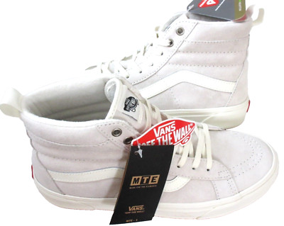 Vans Women's Sk8-Hi MTE-1 Marshmallow White Suede All weather Boots Size 10 NIB