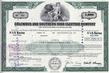 Columbus and Southern Ohio Electric Company, 1976, 8 7/8% Bond 2006 (5.000 $)