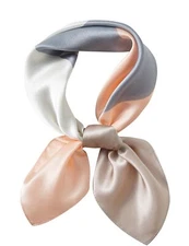 WUZININGLE 100% Mulberry Silk Neck Scarf 21''x21'' Small Square Silk Hair Sca...