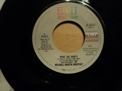 MICHAEL MARTIN MURPHEY WHAT SHE WANTS/STILL TAKING CHANCES RARE US pressing 