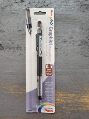 New Pentel Graphlet Mechanical Pencil 0.3mm (PG503-ED) US Seller - Fast Shipping