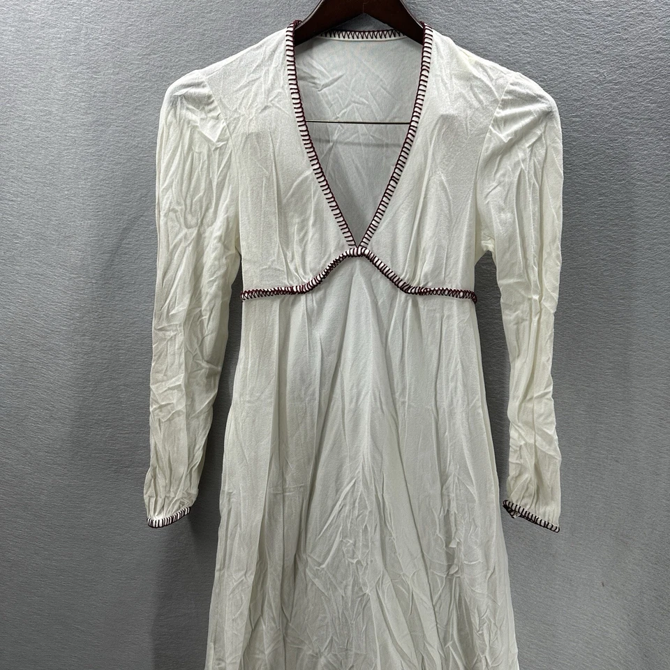 Camisón Vintage Vassarette Franela Mujer 9 M Cottagecore Empire Cintura Suave Foto 4 de 4