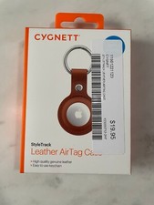 Cygnett StyleTrack Leather Air Tag Case New In Box RRP: $19.95