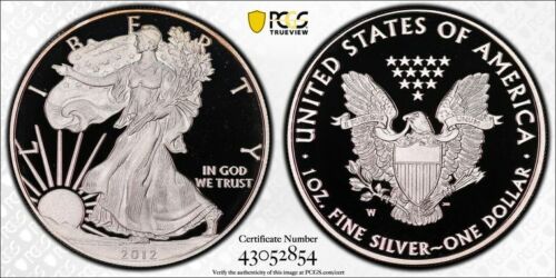 USA États-Unis 2012 W épreuve 1 $ aigle argent PCGS PR69DCAM  - Photo 1 sur 1