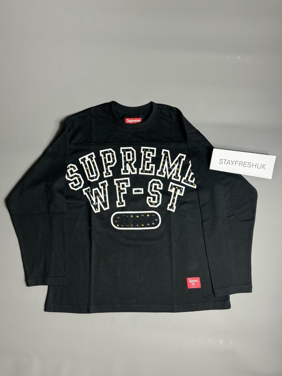 【Supreme】Athletic Studded Long-Sleeve Top★Black★24FW★ Supreme Athletic Studded L/S Top - Black Large Brand New In