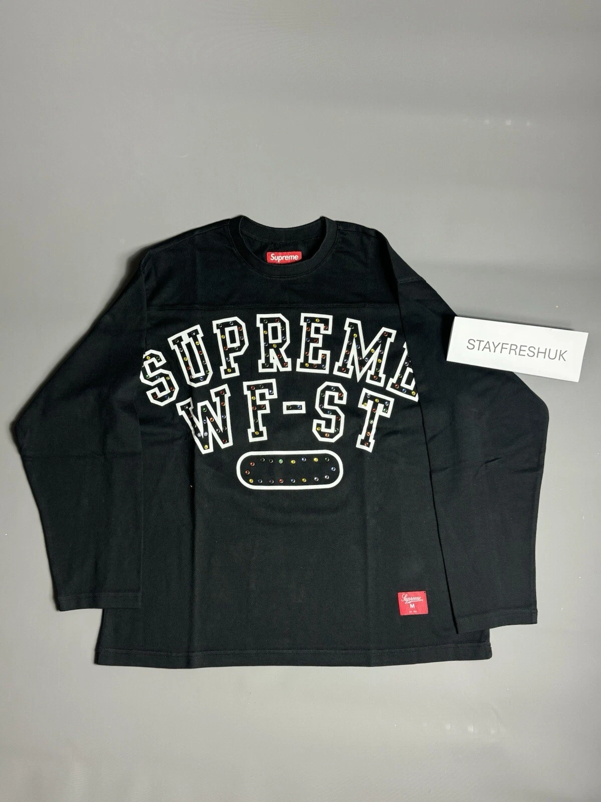 Haut L/S clouté Supreme Athletic   Noir petit neuf en main envoi rapide