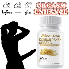 Korean Red Panax Ginseng - 120 Capsules - Extra Strength 1600mg Highest Potency