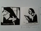 "FU#KS GIVEN = NUN" - 2 STICKERS -  INDOOR / OUTDOOR QUALITY