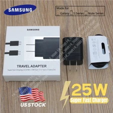 25w Type USB-C Super Fast Wall Charger Cable For Samsung Galaxy A14 A23 A34 A54