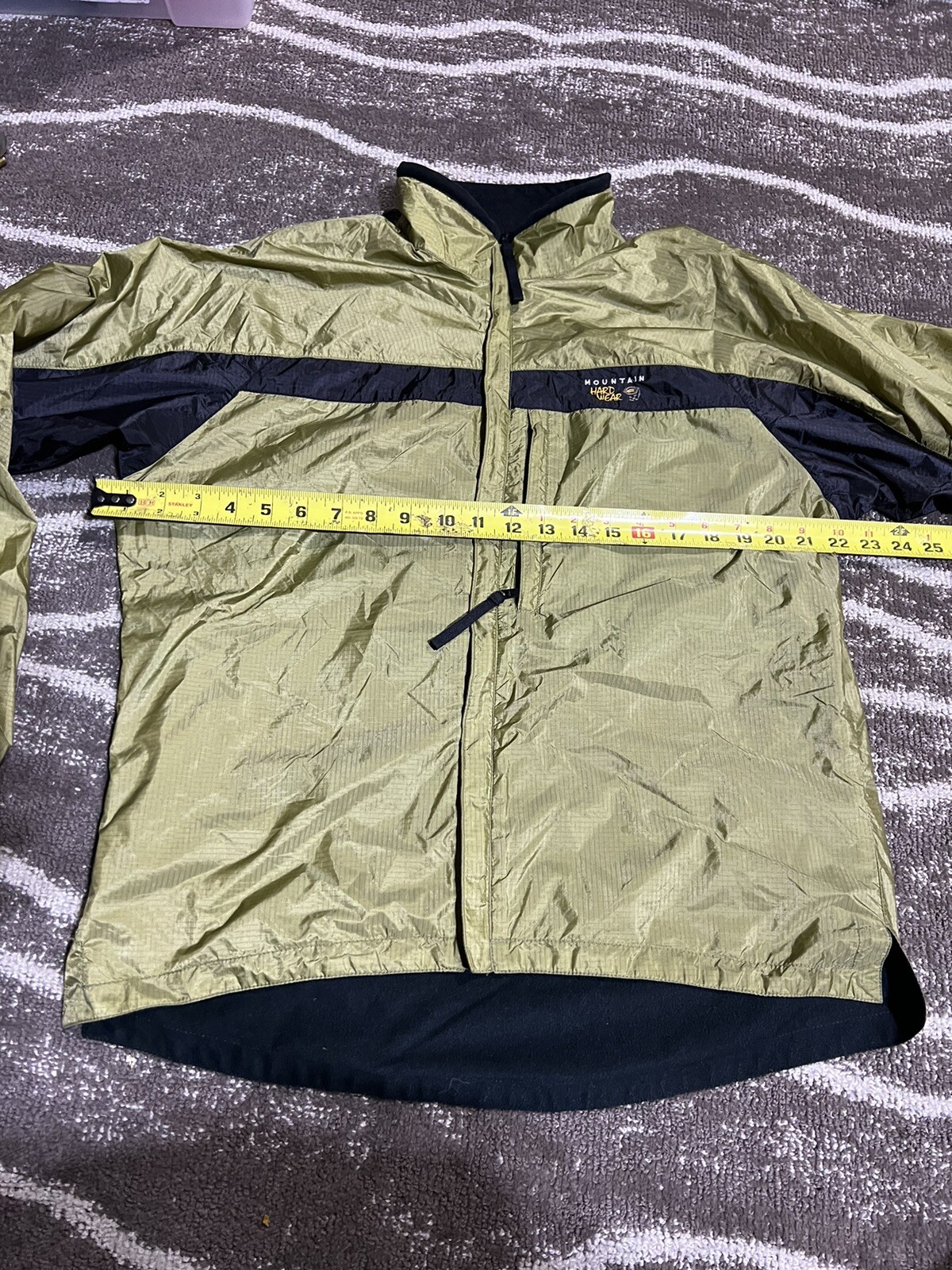 Mountain Hardwear Conduit Softshell Jacket Ripstop Full Zip Green Black Men's M eBay