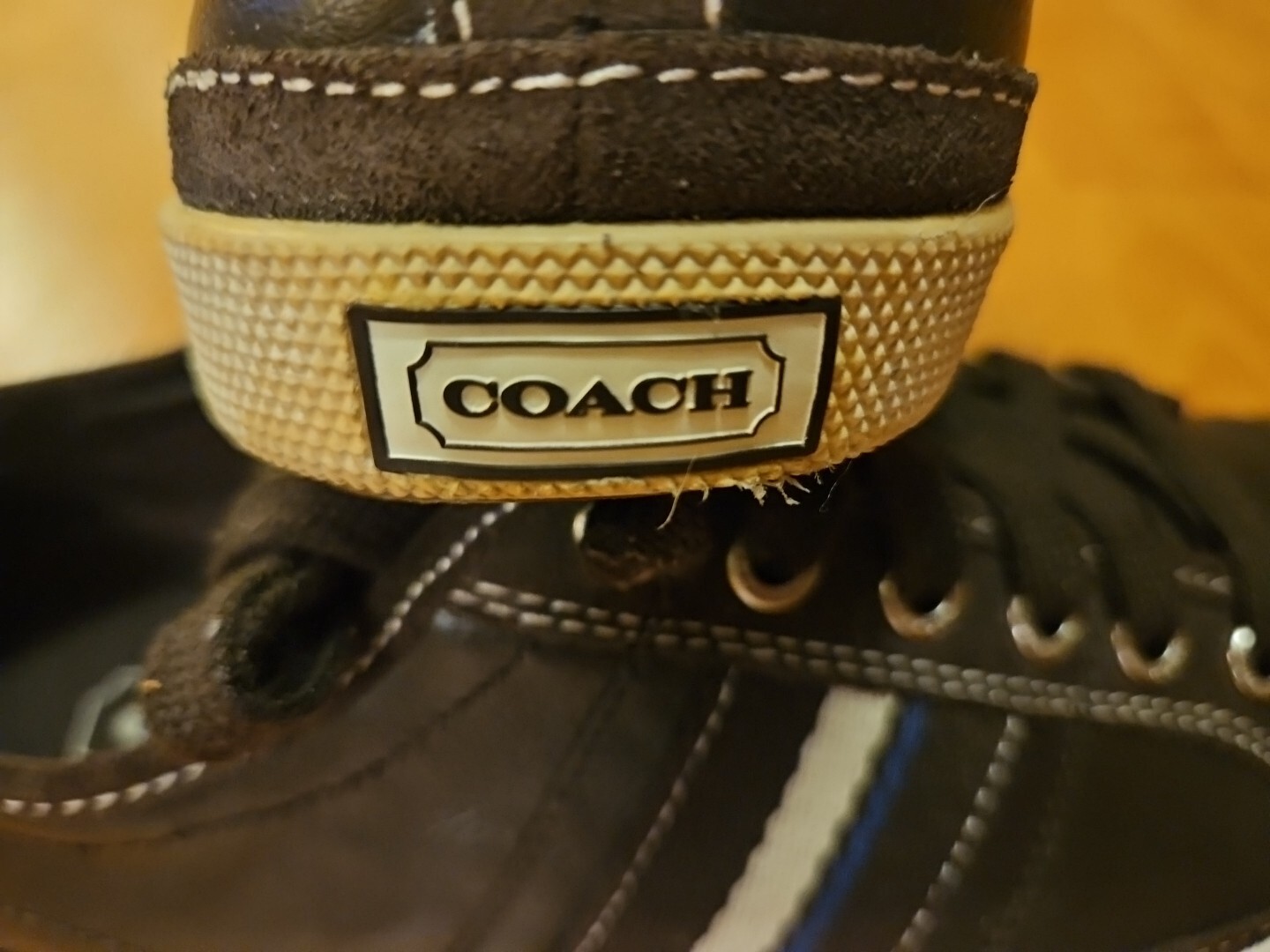 Coach Brad Brown Leather Tennis Shoes Sneakers MEN’S … Gem