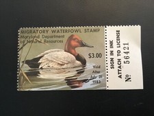ICOLLECTZONE  US 1982 MD9 Single Duck Stamp VF NH