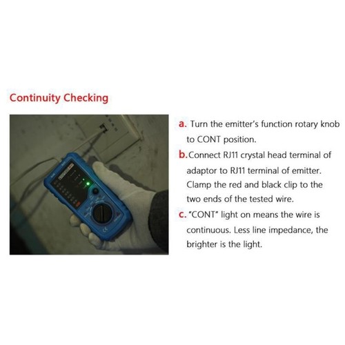 Handheld Cable Line Tester with Tone Scanning for Internet Wire Identification - Afbeelding 4 van 8